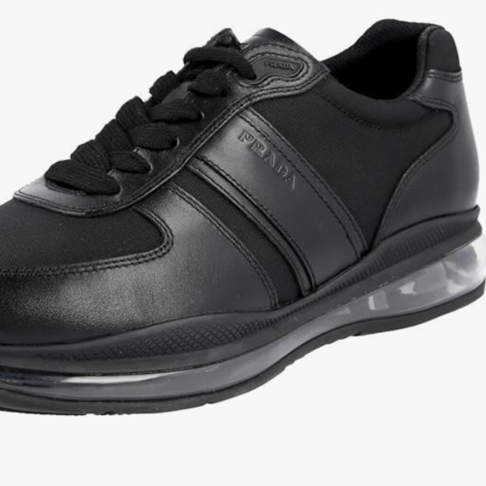 4E2858 Prada Air Sole Sneakers Black Size 9.5 / 10